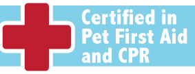 Certified in Pet First Aid and CPR